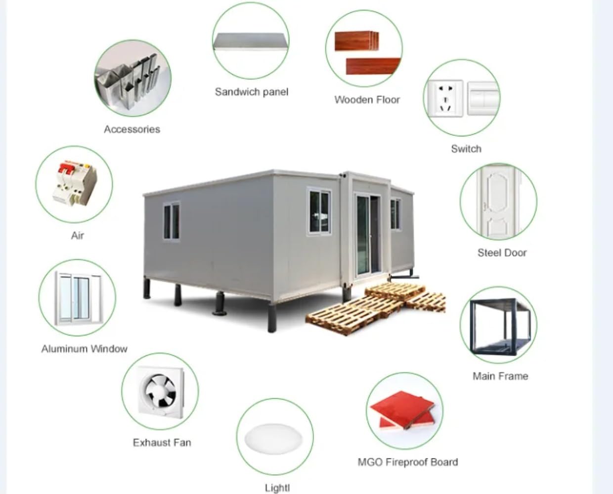 Home Office Room Foldout 20ft Prefab Houses Foldable 3 Rooms Mobile Fold Out China Folding Container House