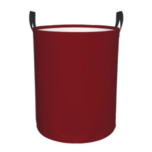 large laundry basket, burgundy white collapsible laundry hamper dirty clothes washing bin for bathroom, dorm