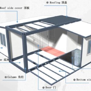 20ft/40ft Modular Cheap Convenient Folding Expandable House 3 Bedrooms and Living Room