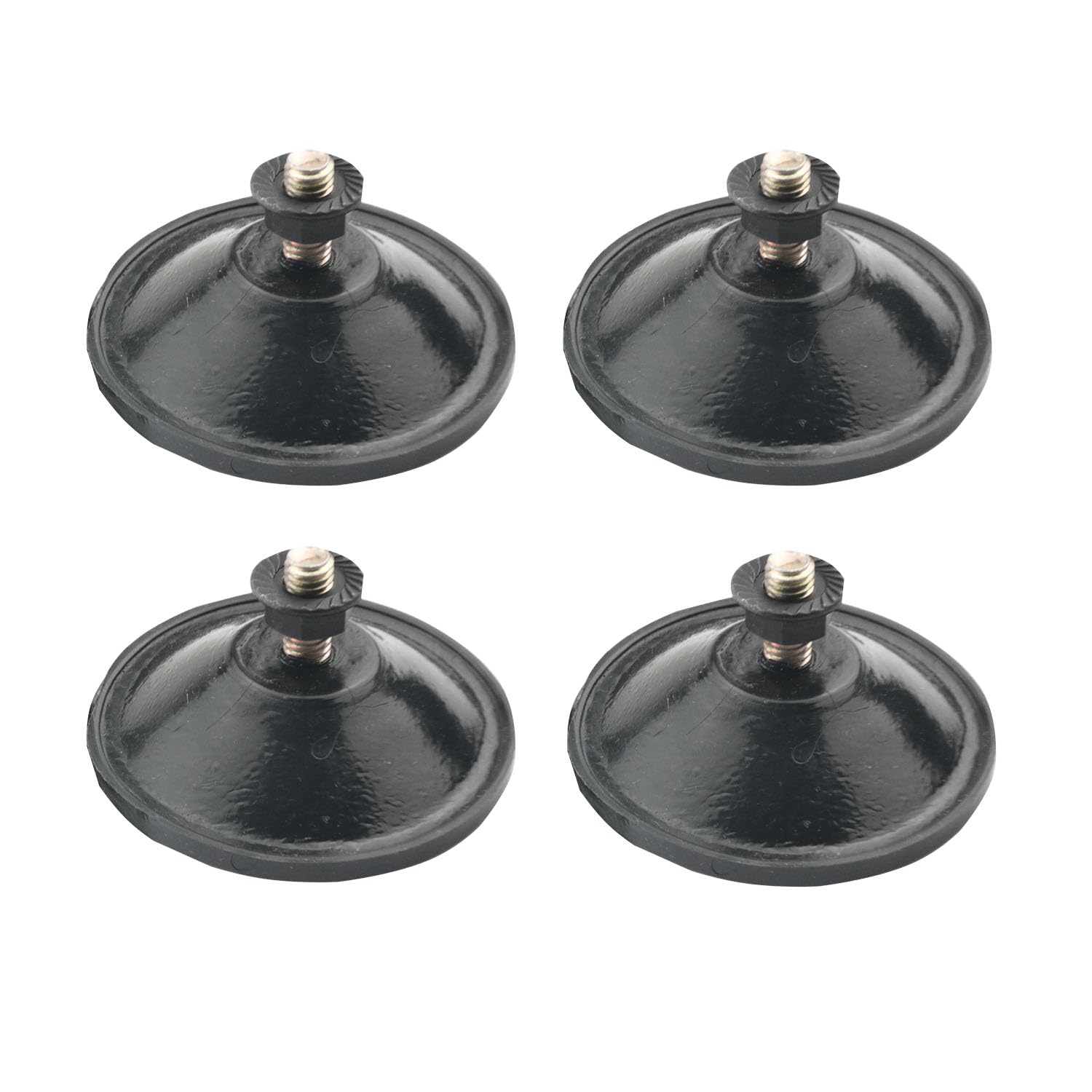 YHXiXi 4PCS M6 x 14 Strong Thickened Sucker Suction Cup Clear PVC Sucker Pads Strong Adhesive Glass Suction Holder