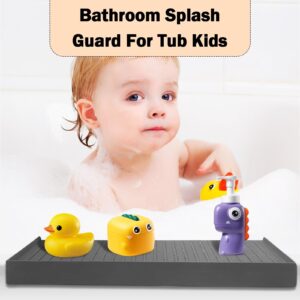 Silicone Sink Edge Protectors, Kitchen Sink Splash Guards With Suction Cup, Splash Guard For Bathtub Sink, 4" x 14" Multifunction Sink Accessories, Countertop Protectors For Quartz Kitchen Sink