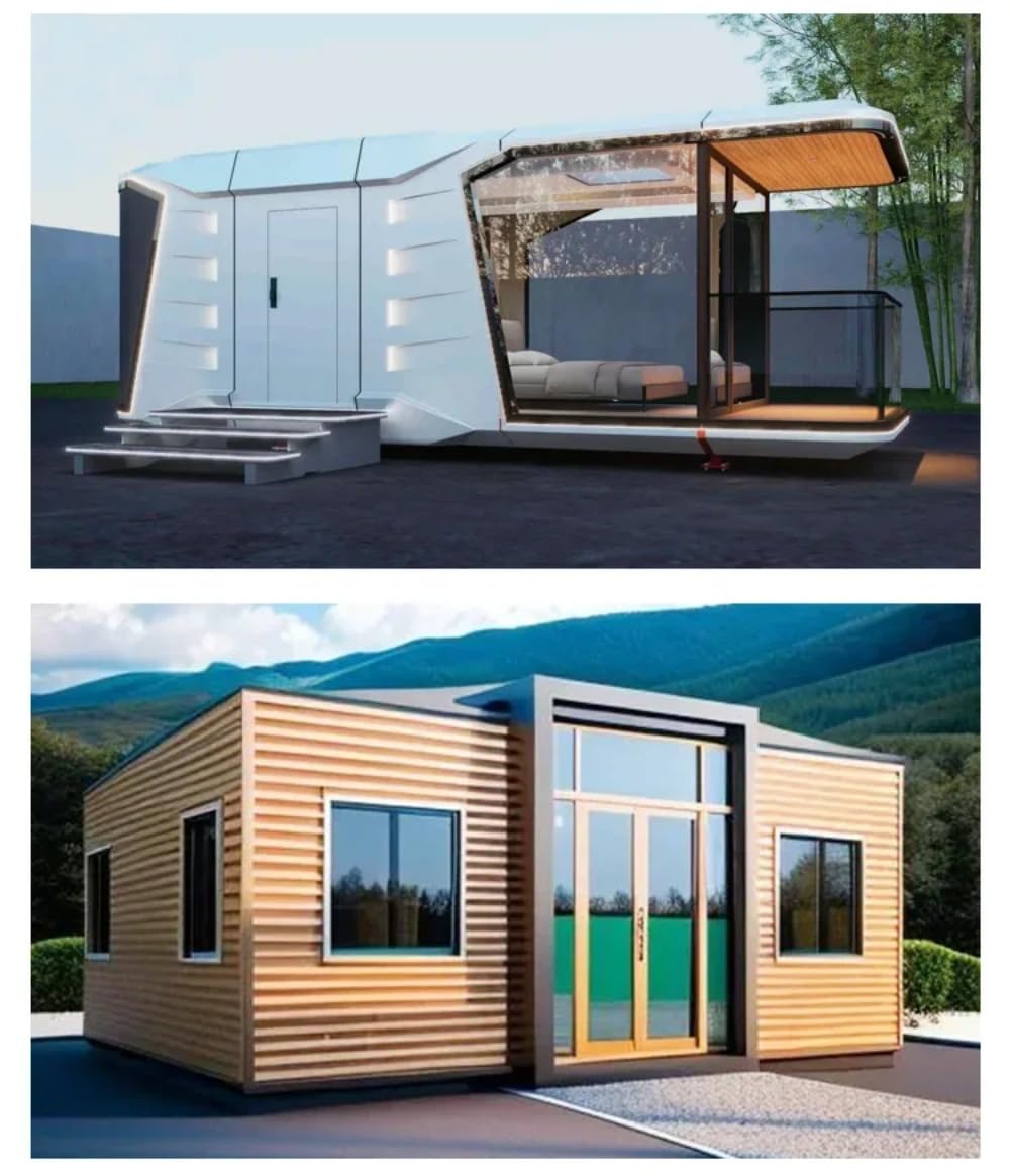 Quick Installation 20ft 40ft Folding Prefab Container Houses Foldable Container Prefab Homes Site Office Prefab Container Homes