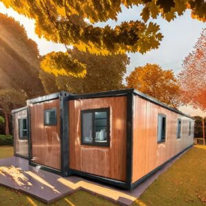 foldable container expandable house 1 bedroom prefabricated folding house with bathroom