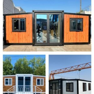 2 Storey Steel Construction House 20ft Foldable Container Folding Living Worker Dormitory Office Rooms