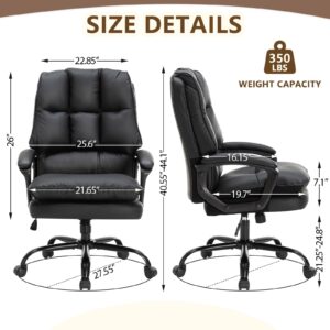 ZSQN Comfy Office Chair Soft and Double Padded Computer Desk Chairs for Long Hours Executive Office Chair with Height Adjustment Work Chairs for Home Office Black