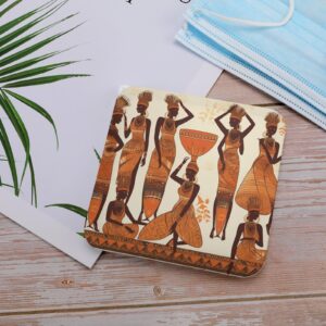 Lightweight Masks Storage Box, African Tribal Woman Print Stylish & Portable Masks Holder, Modern Mask Case Mask Protection Box Compact Mask Case