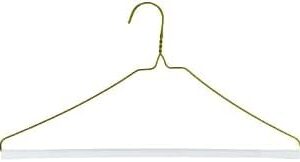 16" Inch Strut Hanger 14.5 Guage - Gold | for Dry Cleaners or Home (50 Pack)