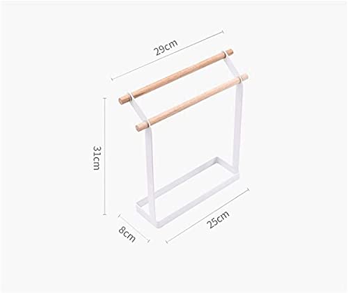 Towel Racks,Towel Rails, Towel Rail Desktop Towel Rack Desktop Vertical Double Bar Towel Holder Bathroom Kitchen Movablerforation-Free Installation Towel Bar Towel Holder