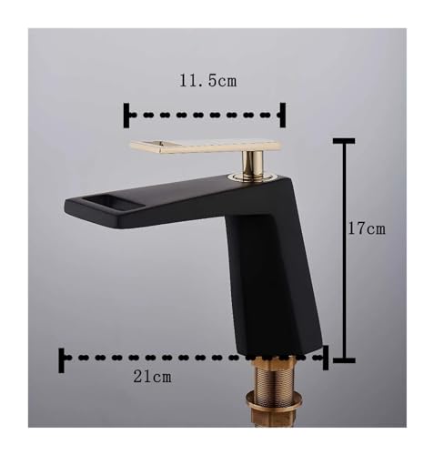 Single Lever Faucet Black and White Bathroom Basin Faucet Hollow Shape Bathtub Waterfall Faucet,Kitchen Sink Faucet