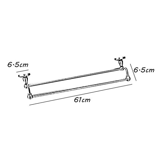 Towel Racks,Towel Rails, Towel Rack Aluminum Towel Rack European Retro Hotel Home Bath Towel Rack Double Rod Paste Tyenvironmental Protection Materials