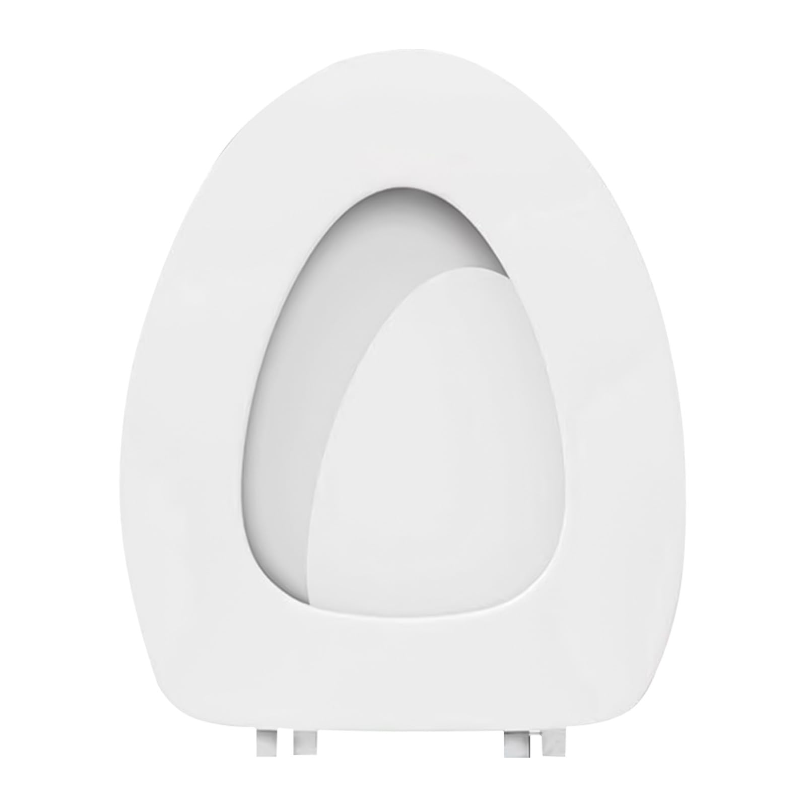 Toilet Seat Round Soft Toilet Seat Bidet Toilet Seat, Elongated Vinyl Toilet Seat Soft Vinyl Cover With Comfort Foam Cushioning, Fits All Standard Size Fixtures, Easy To Instal Toilet Seat (White)