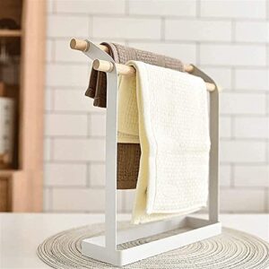 Towel Racks,Towel Rails, Towel Rail Desktop Towel Rack Desktop Vertical Double Bar Towel Holder Bathroom Kitchen Movablerforation-Free Installation Towel Bar Towel Holder