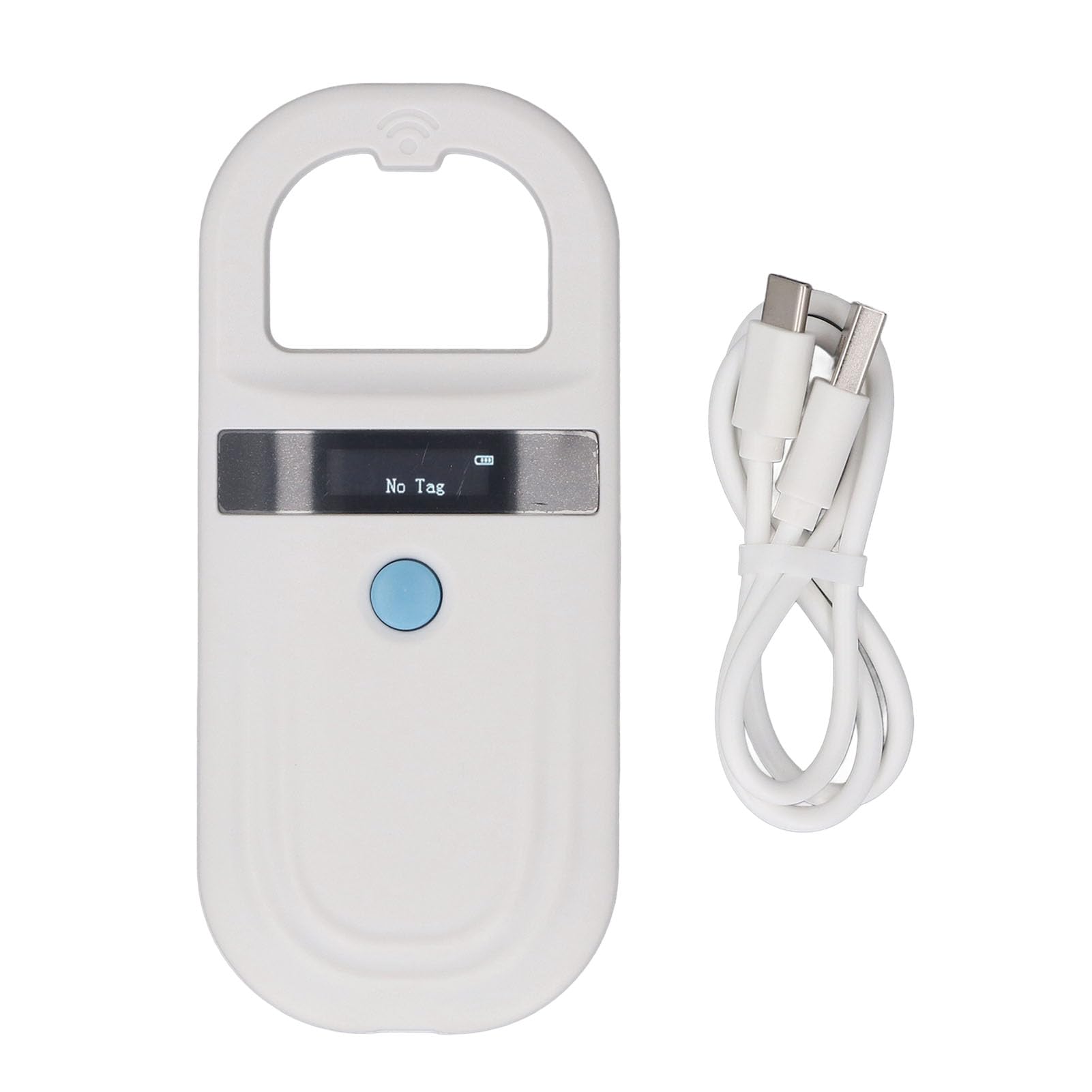 Pet Microchip Reader, Portable Pet Chip Reader Dual Frequency USB Rechargeable Handheld Animal Tag Scanner for Cows Dogs Cats Pigs Animals