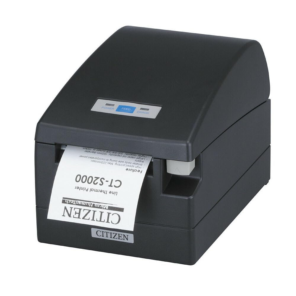 CITI-Zen CT-S2000UBU-BK CT-S2000 Series Hi-Speed POS Thermal Printer, USB, Internal Power Supply Black