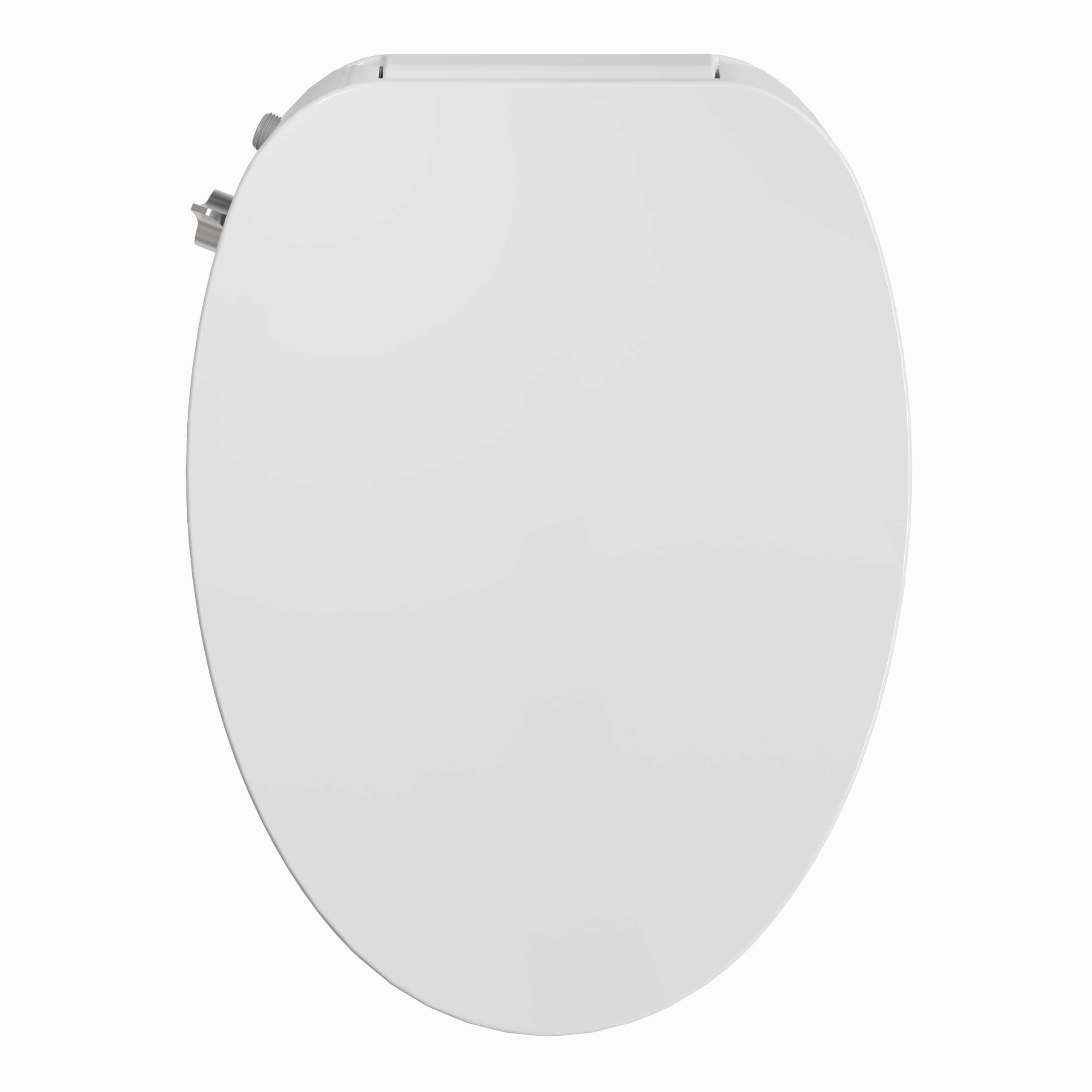 HOROW B0400 Elongated Bidet Toilet Seat, Non-Electric Bidet Toilet Attachment Fits for T0338W Toilet, Adjustable Nozzles Seat with Soft Closing & Quick Release Lid, White Side Button Control