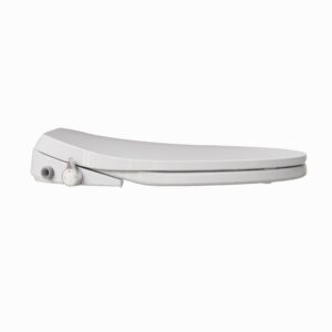 HOROW B0400 Elongated Bidet Toilet Seat, Non-Electric Bidet Toilet Attachment Fits for T0338W Toilet, Adjustable Nozzles Seat with Soft Closing & Quick Release Lid, White Side Button Control