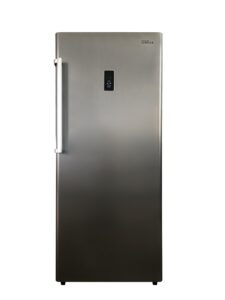 premium levella pfv1406xs 14 cu. ft. frost free upright freezer in silver