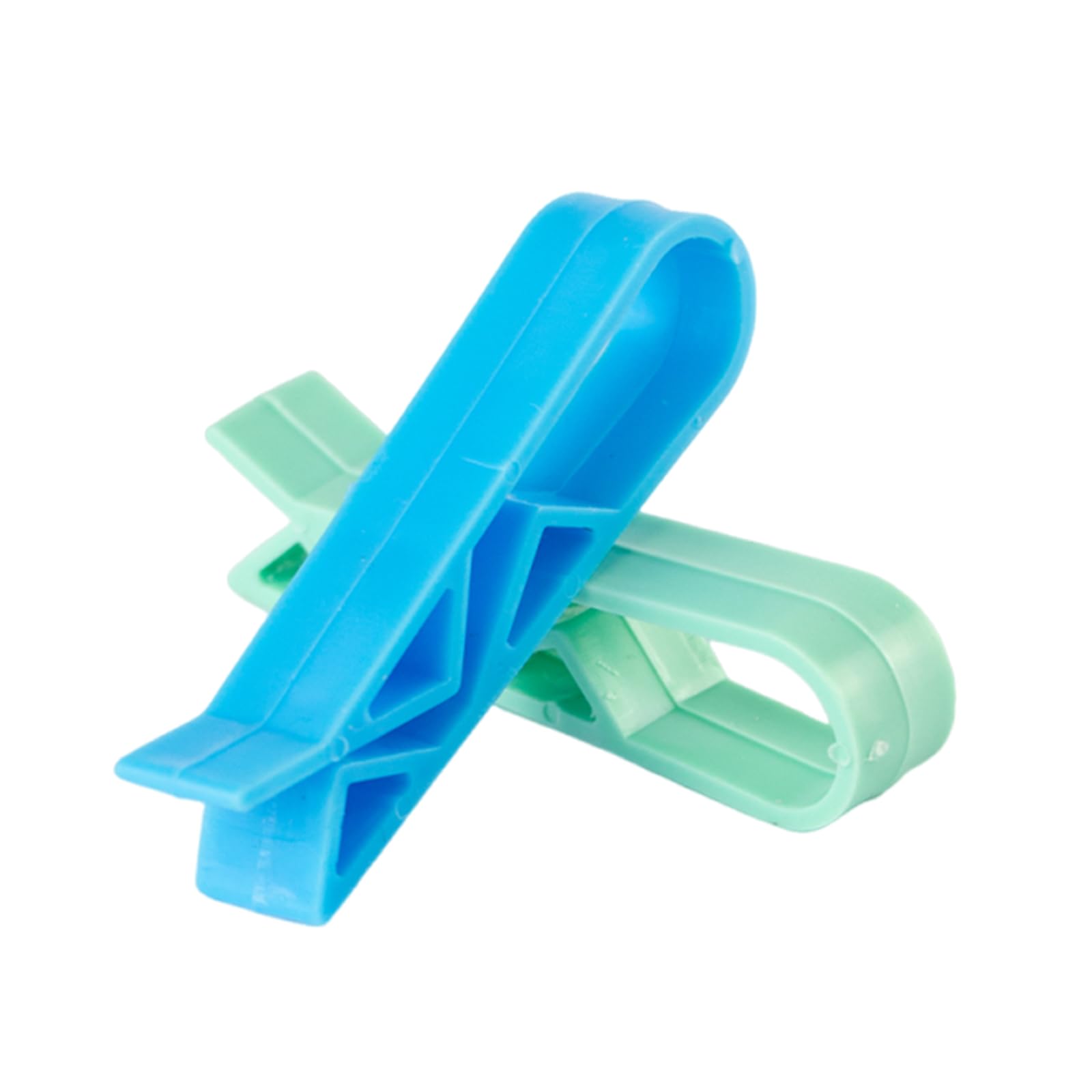 siktorrwd 20Pcs Plastic Kitchen Garbage Bin Clip Set, Anti-Slip Fixation Clamp for Trash Cans and Garbage Bags (Blue and Green)