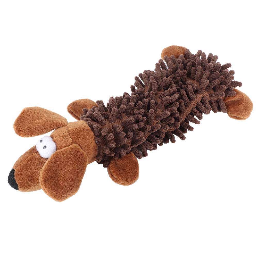 TIKATARER Dog Toys for Aggressive Chewers, Dog Toy Puppy Toys Cute Animal Shape Squeaky Dog Toys with Sound Device No Stuffing Plush Dogs Chew Toy for Small, Medium, and Large Pets Dog