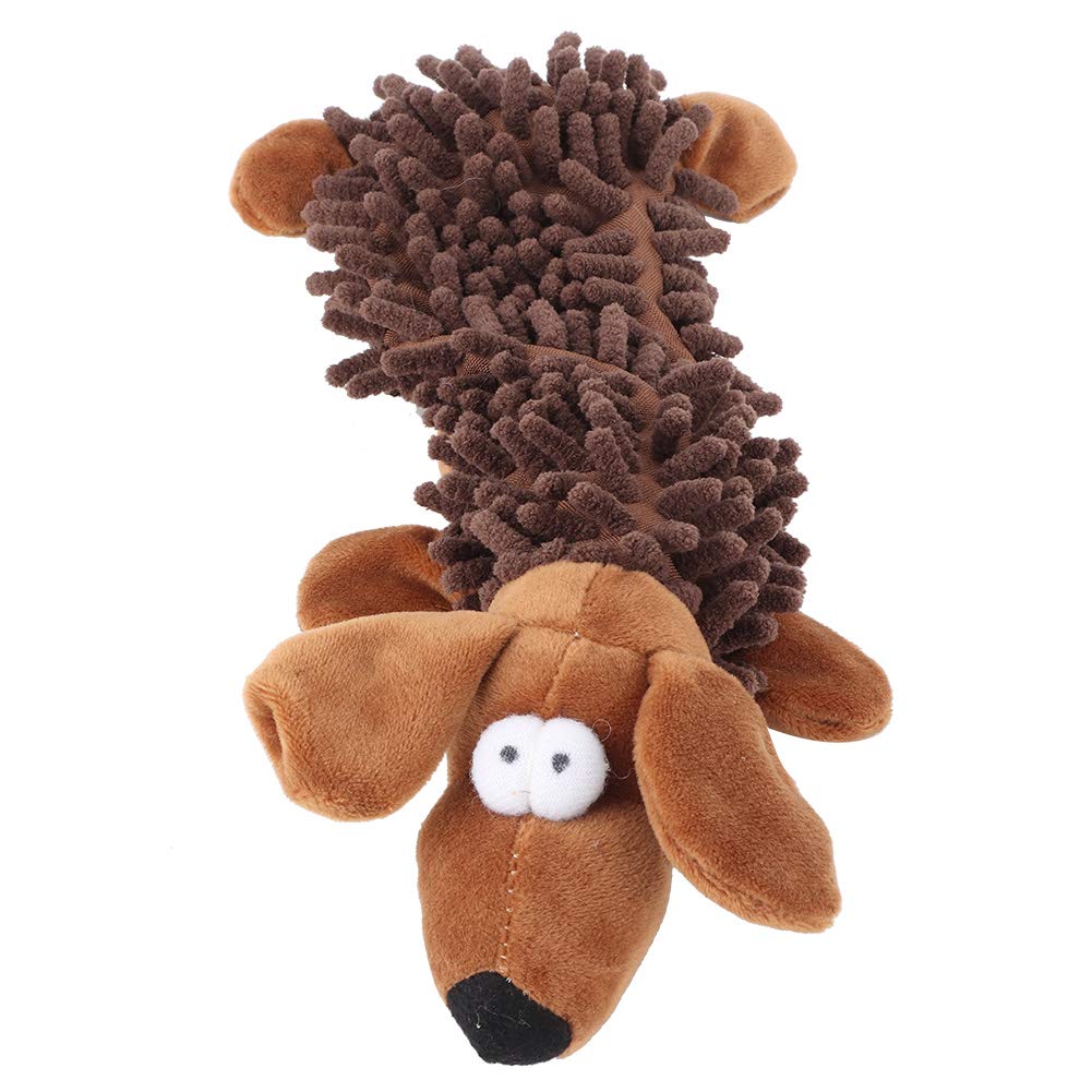 TIKATARER Dog Toys for Aggressive Chewers, Dog Toy Puppy Toys Cute Animal Shape Squeaky Dog Toys with Sound Device No Stuffing Plush Dogs Chew Toy for Small, Medium, and Large Pets Dog