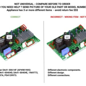 GSPUSA DA41-00404D DA41-00404E 1969773 CKD969773X compatible with Samsung Refrigerator Power Control Board fits old # DA41-00404D DA41-00404E 1969773