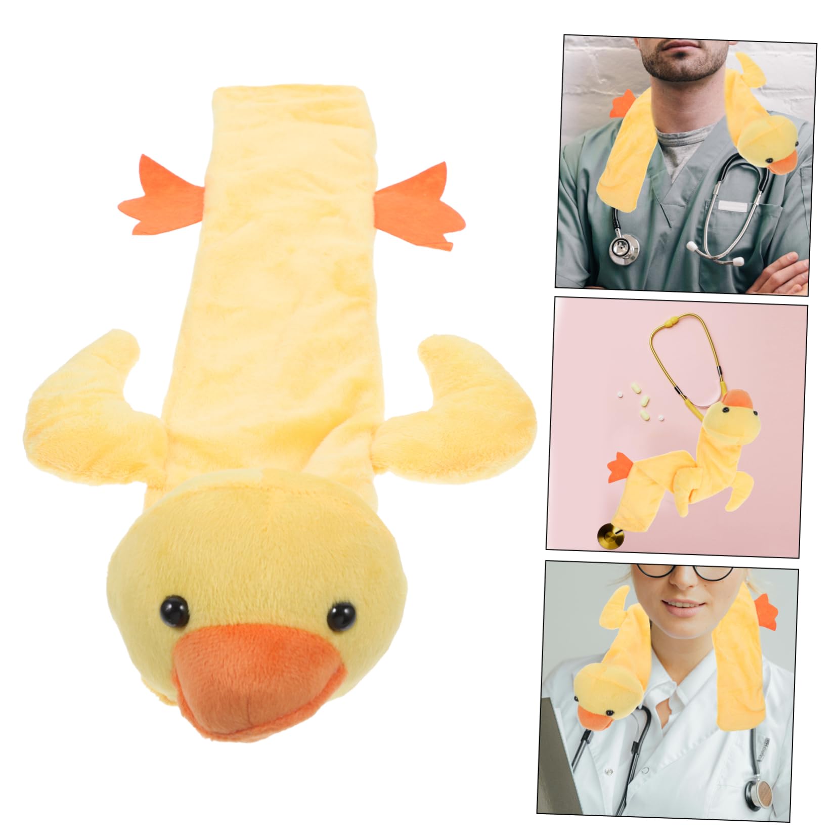 UTHCLO Stethoscope Case Cartoon Stethoscope Sleeve Animal Stethoscope Protector Animal Plush Stethoscope Sleeve Stethoscope Accessories Doctor Stethoscope Cover ， Yellow