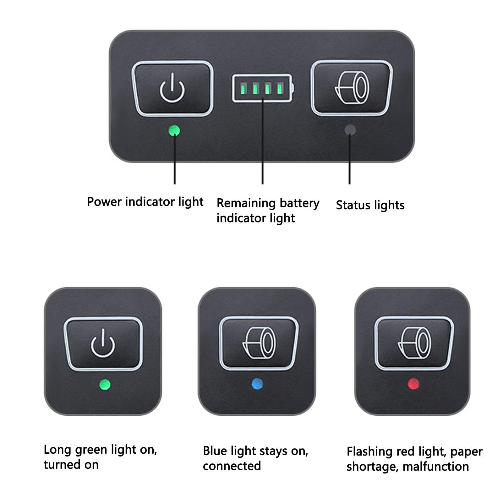 Loboo Idea 58mm Thermal Printer Portable Receipt Printer for Supermarket Restaurant