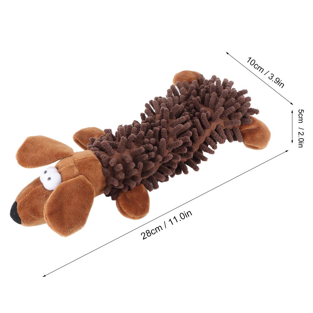 TIKATARER Dog Toys for Aggressive Chewers, Dog Toy Puppy Toys Cute Animal Shape Squeaky Dog Toys with Sound Device No Stuffing Plush Dogs Chew Toy for Small, Medium, and Large Pets Dog