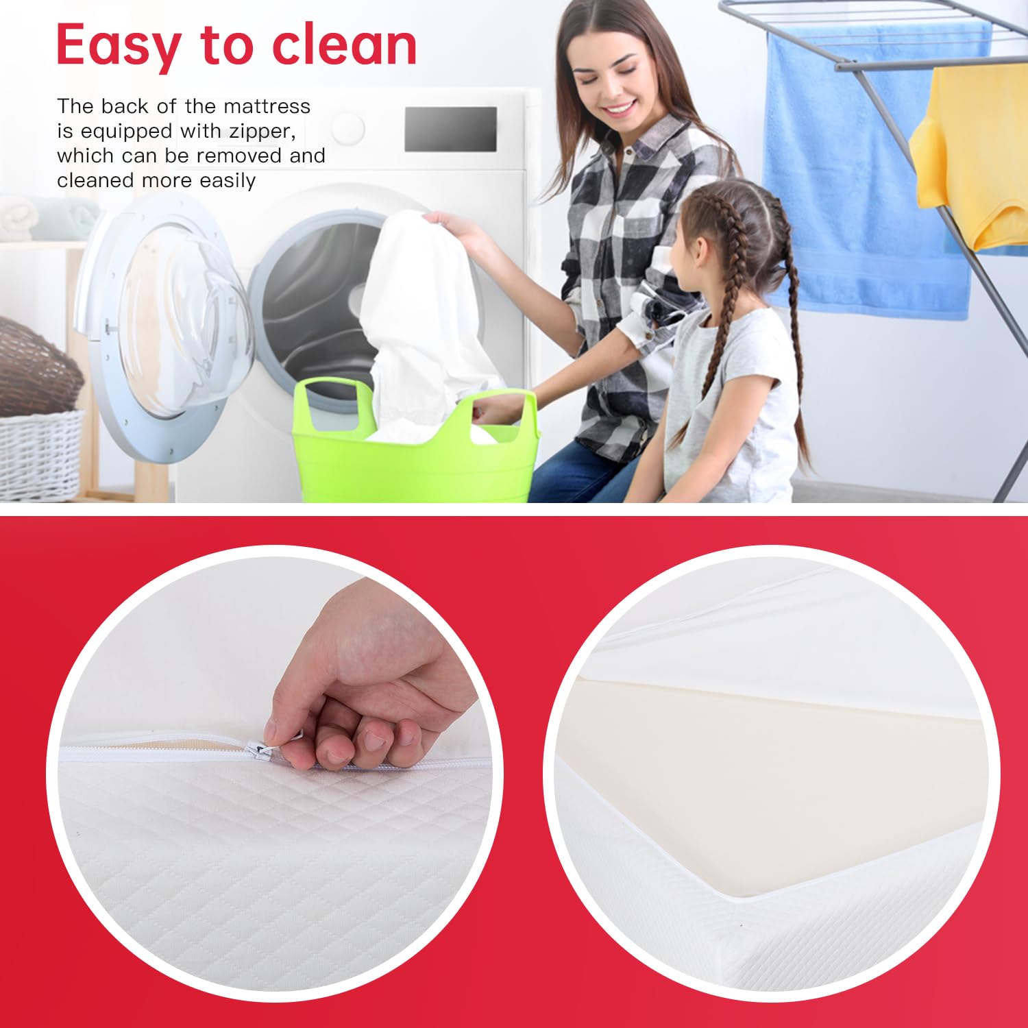 5 Inch Twin Mattress Gel Memory Foam Mattress for Cool Sleep Pressure Relief Breathable Cover Mattress Medium Firm Twin Size Mattress in a Box Cooling Gel Bed Mattresses, White