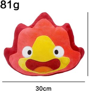 JOPWZLO 11.8 inch Calcifer Plush Small Flame Padded Throw Pillow,Plush Creative Toy for Kids