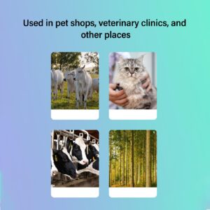 Pet Microchip Reader, Portable Pet Chip Reader Dual Frequency USB Rechargeable Handheld Animal Tag Scanner for Cows Dogs Cats Pigs Animals