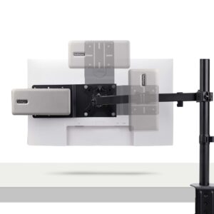 StarTech.com VESA Mounting Bracket for NUC/Thin Clients or Laptop Docking Stations, VESA 75x75/100x100 Compatible