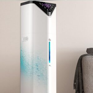 19L/5Gal Large Humidifiers for Bedroom 2800 sq ft, Quiet Humidifiers for Large Room, Floor Humidifier with 3 Mist Mode & Auto 180°Mist Tube for Home Whole House School Office Commercial Plants