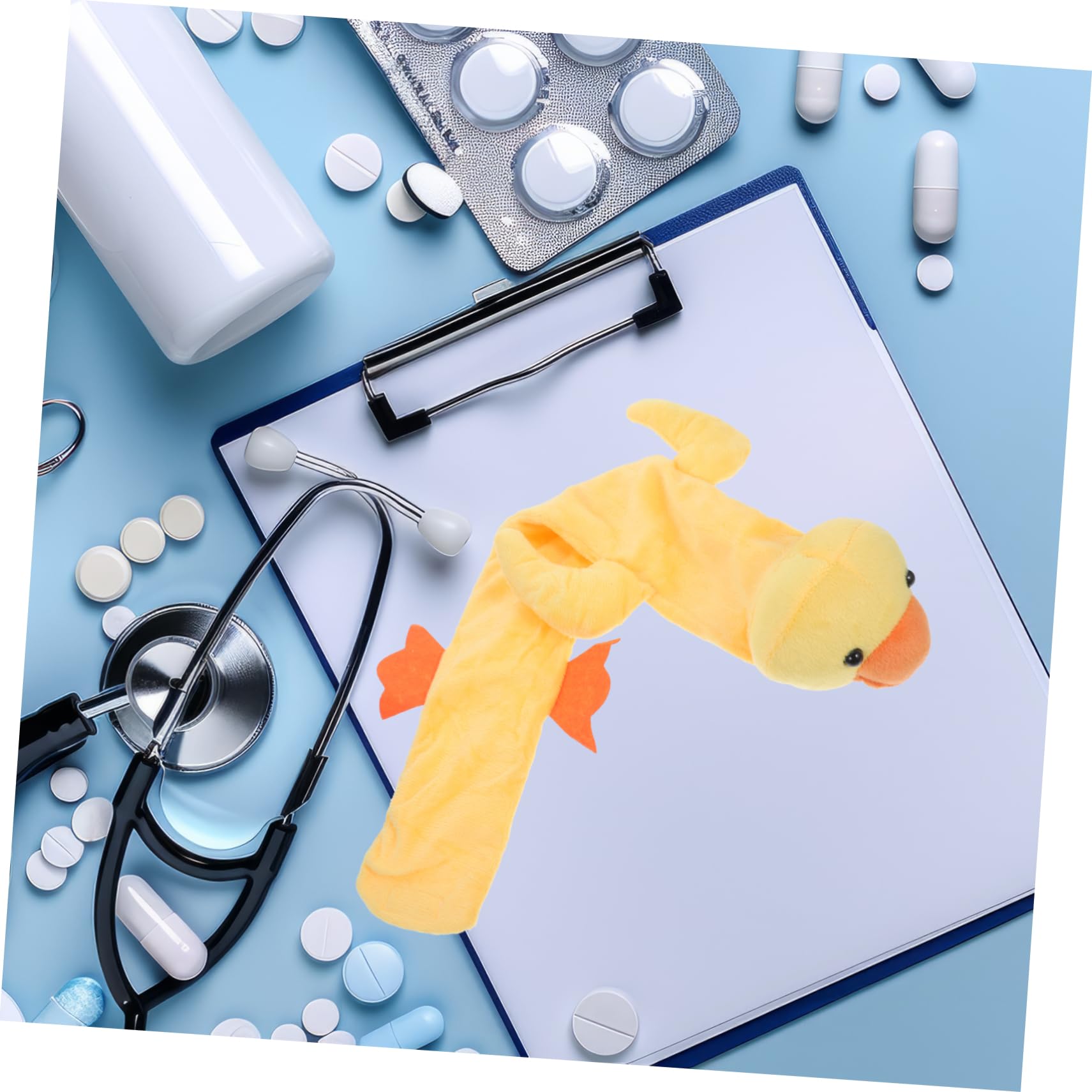 UTHCLO Stethoscope Case Cartoon Stethoscope Sleeve Animal Stethoscope Protector Animal Plush Stethoscope Sleeve Stethoscope Accessories Doctor Stethoscope Cover ， Yellow