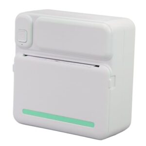 FUZHUI Mini Thermal Sticker Printer - Portable Inkless APP Phone Printer for Mini DIY Study Notes & Receipts (Green)