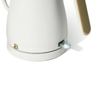 1-Liter Electric Gooseneck Kettle 1200 W, White Icing by Drew Barrymore