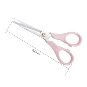 Multipurpose Pink Scissors, Stainless Steel Utility Scissors Light Pink Scissors Sharp Scissors Tool for Office, Home, School