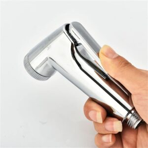 1Set ABS Chrome Handheld Toilet Bidet Sprayer Bathroom Shower Head Adapter Water Spray Hose Kit