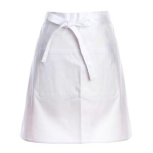 white apron waist,half apron,chef costume,chef apron for men women adults kitchen cooking aprons for women with pockets(white)