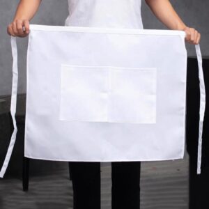 White Apron Waist,Half Apron,Chef Costume,Chef Apron For Men Women Adults Kitchen Cooking Aprons For Women With Pockets(White)