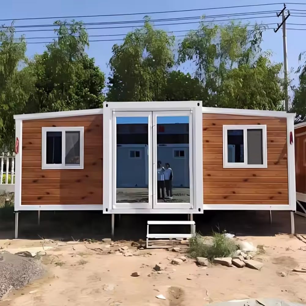 Prefabricated House Mobile Container Hotel With 2 Bedrooms Kitchen Toilets Living Room And Terraces