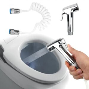 Handheld Bidet Sprayer for Toilet Handheld Sprayer Shower Head Nozzle Spray Gun with Telephone Shower Hose Handheld Bidet Toilet Sprayer Bathroom Cleaning Tools