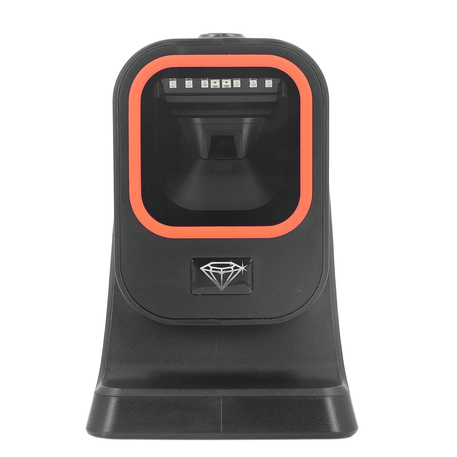 1D 2D Desktop Barcode Scanner, Automatic Sensing Omnidirectional Handsfree USB QR Barcode Reader, QR Barcode Scanner for Warehouse, Supermarket, Retail Store