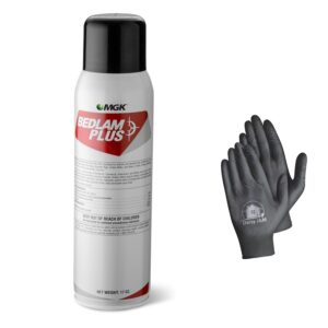 bedlam plus aerosol 17oz + disposable gloves