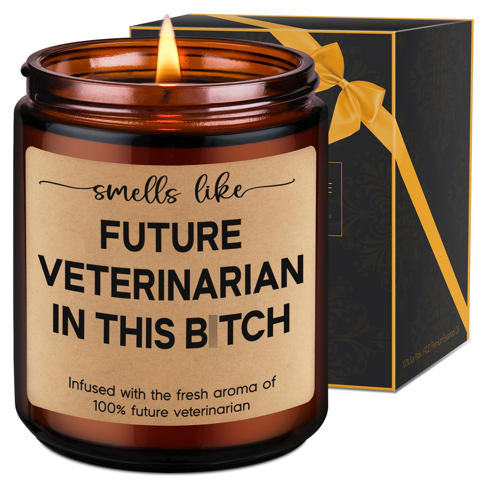 LEADO Candles - Future Veterinarian Gifts, Veterinary Student Gifts, Veterinarian Graduation Gifts - Funny Congratulations, Christmas Gifts for Vet School Students, Future Veterinarians, Women