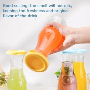 3.3-inch Silicone Lids Only Compatible with Netany, Joyjolt and Kook Glass Pitcher, Drink Dispenser Lids for Party & Tea & Juice, Glass Carafe Lids Replacement, Reusable Water Pitcher Lid, 4 Pack