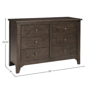 Westwood Design Taylor 6-Drawer Dresser, River Rock