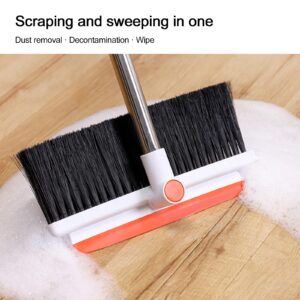 Sales Today Clearance - Broom and Dustpan Indoor Broom with Dustpan Combo Set 360° Rotatable Buckle Type Brooms and Dustpan Set with Scraping Teeth & Scraper Home Broom Dustpan Set