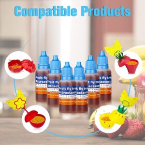 Efficient Gnat Killer Indoor, Upgrade Fruit Fly Trap Refill Liquid Only Fruit Fly Traps for Indoors Refill Liquid Fly Traps