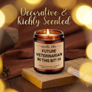 LEADO Candles - Future Veterinarian Gifts, Veterinary Student Gifts, Veterinarian Graduation Gifts - Funny Congratulations, Christmas Gifts for Vet School Students, Future Veterinarians, Women